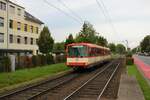 VGF Düwag U3 Wagen 153 am 26.09.21 in Frankfurt am Main Eckenheim