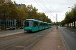 VGF Bombardier Flexity Swift U5-50 Wagen 923 am 17.10.21 in Frankfurt Eckenheim 