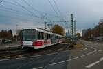 VGF Bombardier Flexity Swift U5-25 Wagen 641 am 14.11.21 in Frankfurt am Main Industriehof