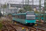 VGF U-Bahn Frankfurt am Main Düwag U4 Wagen 531 in Heddernheim auf der A-Strecke am 11.10.25 vom Bahnsteig aus fotografiert