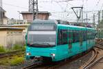 VGF U-Bahn Frankfurt am Main Düwag U4 Wagen 531 in Heddernheim auf der A-Strecke am 11.10.25 vom Bahnsteig aus fotografiert