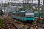 VGF U-Bahn Frankfurt am Main Düwag U4 Wagen 526 in Heddernheim auf der A-Strecke am 11.10.25 vom Bahnsteig aus fotografiert
