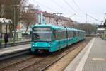 VGF U-Bahn Frankfurt Bombardier Flexity Swift U5 Wagen 620 am 26.02.26 in Frankfurt am Main auf der Linie U7