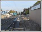 Ab 01.09.2008 begannen die Arbeiten zur Modernisierung der Station Portstrae an der Strecke der Linie U3 nach Oberursel, die bis in den November andauern sollen. Whrend der Arbeiten knnen die Zge die Station nicht anfahren, was auf dieser Aufnahme vom 10.10.2008 offensichtlich ist. Als die U2h-Triebwagen 343 und 311 in Richtung Oberursel fuhren, erinnerte da wo einmal die Station war, lediglich das Schild mit dem Stationsnamen daran. Am 21.11.2008 soll die Station wieder erffnet werden, allerdings dann auf Wunsch der Stadt Oberursel mit dem neuen Namen  Oberursel Altstadt .