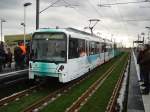 Drei neue U5 Wagen in Frankfurt Riedberg bei der Erffnung der Linien   U8 und U9 am 12.12.10