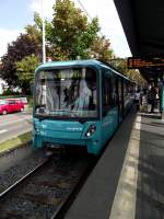 VGF Bombardier U5-25 Wagen 652 am 13.09.13 in Frankfurt am Main Enkheim