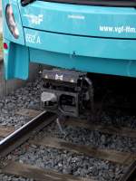 Die Kupplung eines U5 Wagen der VGF am 13.09.13 in Frankfurt