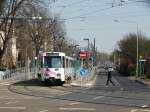 VGF Düwag Ptb Wagen 735 am 18.03.16 in Frankfurt am Main Eckenheim auf der Linie U5 