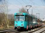 VGF Düwag Ptb Wagen 727 am 18.03.16 in Frankfurt am Main Preungesheim