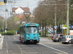 VGF Düwag Ptb Wagen 727 am 14.04.16 in Frankfurt am Main Eckenheim