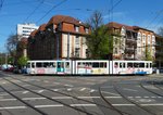 VGF Düwag Ptb Wagen 735 am 21.04.16 in Frankfurt am Main Eckenheim