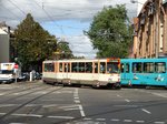 VGF Düwag Ptb Wagen 710 am 05.10.16 in Frankfurt Eckenheim. Er stand schon auf den Abstellgleis und jetzt Fährt er wieder. Totgesagte leben länger. Heute am 08.10.16 ist leider der letzte Betriebstag der Ptb Wagen auf der Linie U5