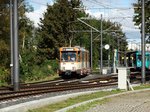 VGF Düwag Ptb Wagen 710 am 05.10.16 in Frankfurt Preungesheim.