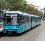 VGF Bombardier U5-25 Wagen 688 am 13.10.16 in Frankfurt Deutsche Nationalbibliothek 