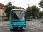 VGF Bombardier U5-25 Wagen 687 am 13.10.16 in Frankfurt Marbachweg/Souialzentrum