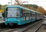 VGF Bombardier U5-25 Wagen 656 am 18.10.16 in Frankfurt Enkheim
