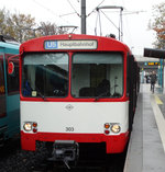 VGF Düwag U2 Wagen 304 am 05.11.16 in Frankfurt Preungesheim