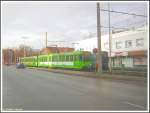 Die Linie 7 nach Fasanenkrug fuhr am 29.12.2007 mit den Triebwagen 6203 und 6181 am in der Wendeanlage der Haltestelle Wallensteinstrae stehenden Triebwagen 6227 auf der Linie 17 zum Aegidientorplatz