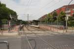 Stadtbahnhaltestelle  Tresckowstrae , in Hannover/Wettbergen am 07.06.2011.