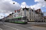 stra Baureihe 2500ner Straenbahn an der Haltestelle  Lortzingstrae  (01.04.2012)