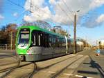 ÜSTRA Hannoversche Verkehrsbetriebe Vossloh TW3000 Wagen 3040 am 17.11.17 in Hannover 