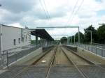 Blick auf  Stadtbahnendpunkt der Line 3 in Altwarnbchen, am 14.06.2010.