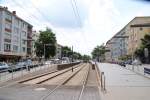 Die Halltestelle  Vahrenwalder Platz  der stra im Hannover, am 30.06.10