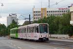 Stadtbahnwagen 6174 als Linie 10 Ahlem auf der Spinnereibrcke in Linden