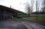 TW 6000 Verband an der Schleife Fersanenkrug in Hannover, am 09.01.2011.