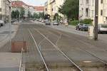 Gleiswelschelanlage an der Lortzingstrae(Stadtbahn Hannover) in Hannover.