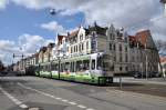 stra Baureihe 2500ner Straenbahn an der Haltestelle  Lortzingstrae  (01.04.2012)