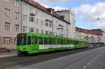 stra Baureihe 6000ner Straenbahn an der Haltestelle  Lortzingstrae  (01.04.2012)