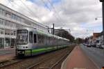 stra Baureihe 2500ner Straenbahn an der Haltestelle  Noltemeyerbrcke  (01.04.2012)
