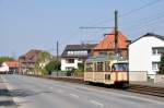 Wagen 478 als  MaibaumExpress  bei Heisede (01.05.2012)