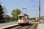 Tw 129 als  MaibaumExpress  bei Heisede (01.05.2012)  