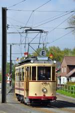 Wagen 129 als Maibaumexpress bei Heisede Marienburger Strae (01.05.2013)  