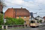 Wagen 129 als Maibaumexpress bei Heisede Marienburger Strae (01.05.2013)
