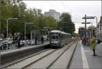 Büttnerstraße -    Die Verzeigungshaltestelle  Büttnerstraße  der Linien 1 und 2 wurde 2002 ausgebaut.