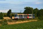 2312 und 2332 in Merten auf der Vorgebirgsbahn am 26.07.2020.