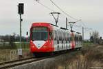 2420 und 2408 auf der Vorgebirgsbahn auf dem Weg von Köln nach Bonn in Bornheim-Merten am 11.01.2021.