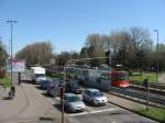 TW 2194 mit einem unbekannten Wagen aus der gleichen Bauserie am 04. April 2010 unterwegs als Linie 18 Richtung Brhl, wurde kurz vor der Haltestelle  Boltensternstrae  von mir aufgenommen.