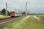 2256 (451 256) fhrt am 22.07.11 durch Widdig (Rheinuferbahn).