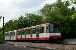 B-Wagen 2195 kurz vor der Haltestelle Ansterdamer Str./Grtel