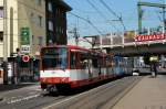 B-Wagen 2117 auf der Subbelrather Strae auf Hhe der Haltestelle Liebigstrae (stadtauswrts)am 27.05.2012