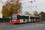 Wagen 5131 kurz hinter der Haltestelle Frankfurter Strae am 20.10.2012.