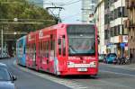 Straenbahn KVB Linie 7, Wagen 4114, in Kln-Deutz - 18.10.2012