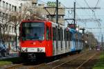 2101 auf der Aachener Strae auf Hhe des Maarweges im Stadionverkehr am 14.04.2013