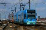 Niederflurwagen 4041 auf der Deutzer Brcke am 05.05.2013.