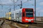 Niederflurwagen 4112 auf der Deutzer Brcke am 05.05.2013.