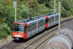 Stadtbahn Nr. 2312 der KVB, Köln - Bonn, in Godorf - 12.08.2014